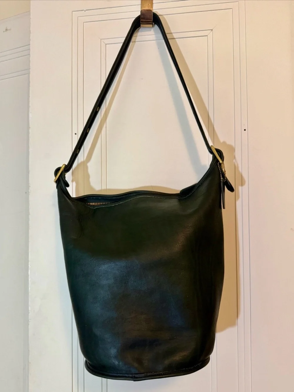 RARE! Vintage Coach Legacy XL Duffle, #9085 in BottleGreen, Mint Condition